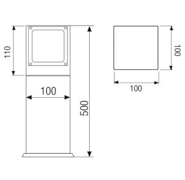 DM3 STELO Lampada LED 2x4W 3000K Boluce illuminazione Lampade da esterno